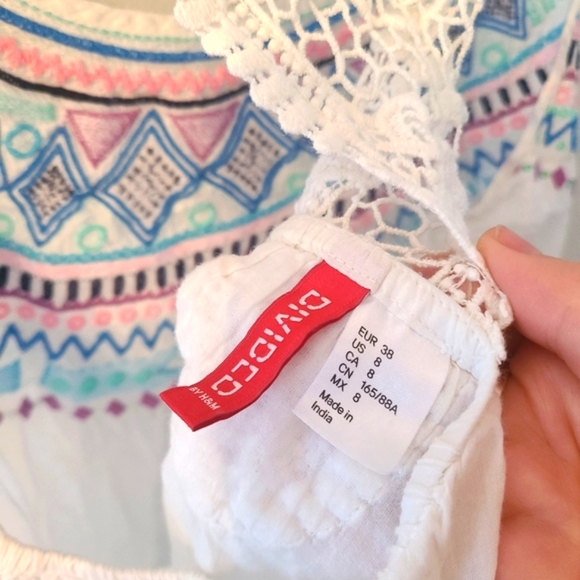 H & M summer tank with knit back - Picture 5 of 6